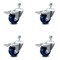 Service Caster 3.5 Inch Solid Polyurethane Swivel 3/8 Inch Stem Caster Set Total Lock Brake SCC SCC-TSTTL20S3514-SPUS-381615-4 - alternate 1